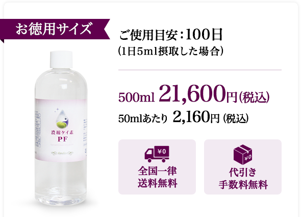 水溶性珪素（シリカ）サプリメント 濃縮ケイ素PF 通販・販売店